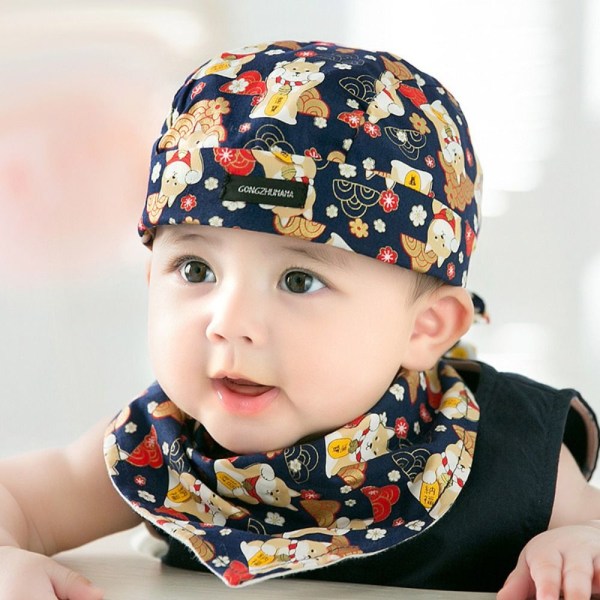 6-24M vauvojen pipojen lippalakit Baby hattu STYLE 2HAT TURBAN HATT TURBAN Style 2Hat Turban