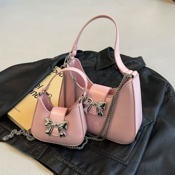 Motesløyfe Dekorativ veskekjede Crossbody-veske KHAKI L Khaki L