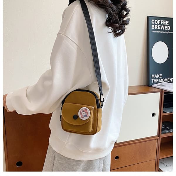 Olkalaukku Kangaskassi MUSTA Black