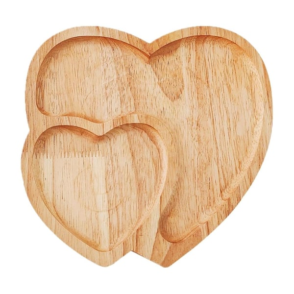 Double-Heart-illallislautanen ystävänpäivälautanen puinen sydän