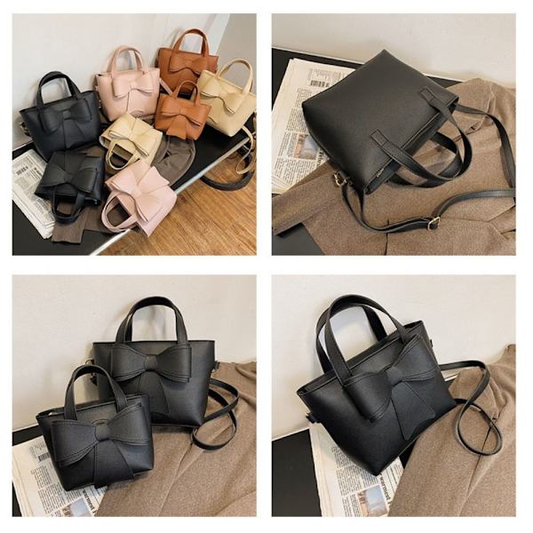 Lille skuldertaske Bow Design Håndtasker SORT S black S
