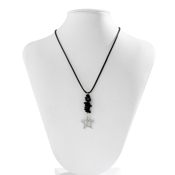 Oregelbundet Broken Stone Halsband Star Moon Pendant Halsband 3 3 3
