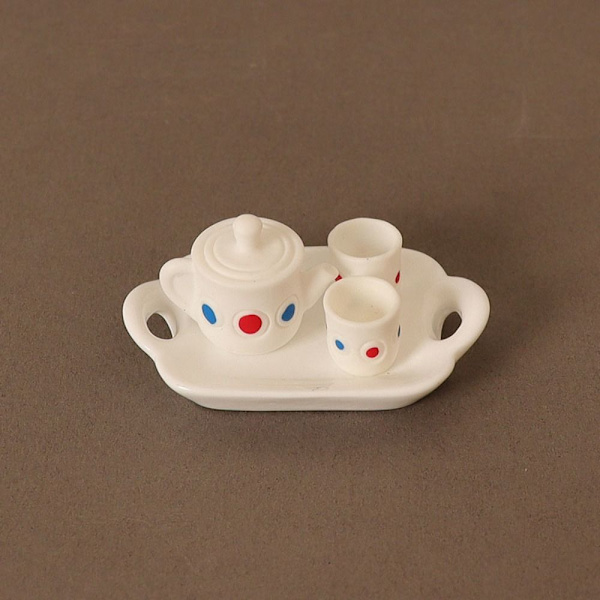 Dukkehus Miniature Tea Simulation Tea Pot 2 2 2
