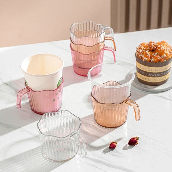 Paper Cup Cupin pidike Juomatelineen pohja PINK PINK Pink