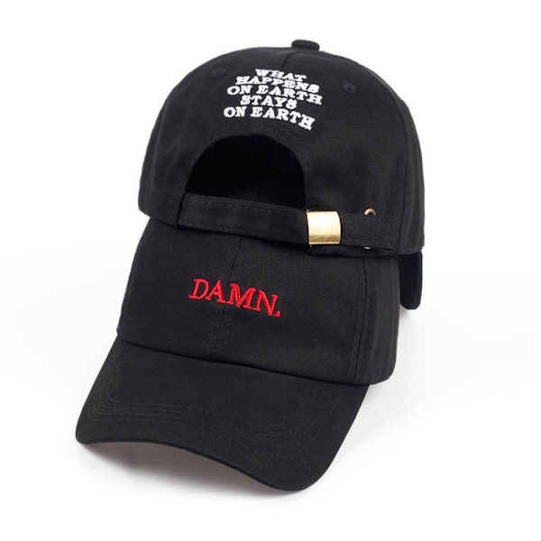 Earth Dad Hat Hip Hop Kasket SORT black