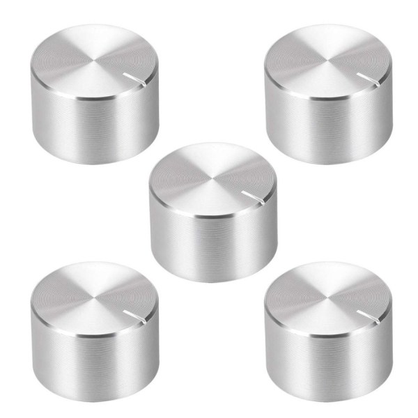 Potentiometerknopp räfflade skaft 5 STK 5 STK 5pcs