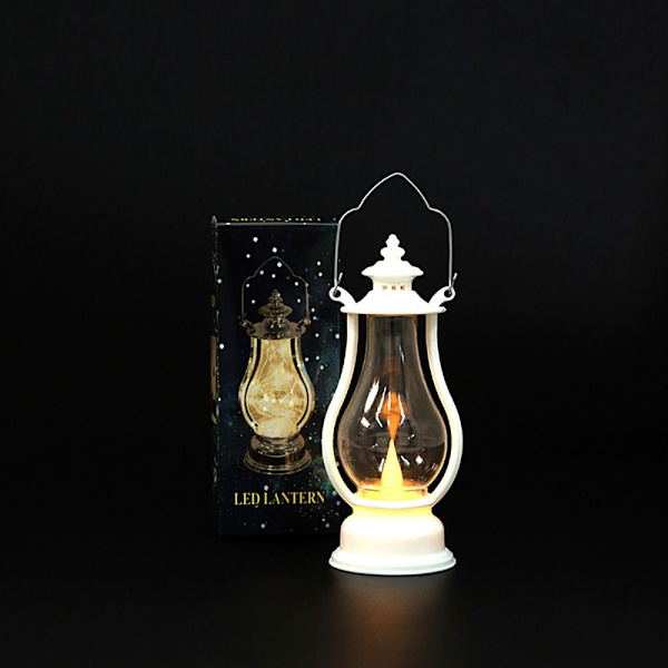 Led Lantern Ljus Lantern VIT VIT white