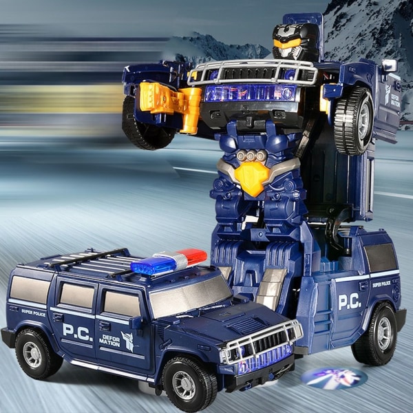 Transformerande Robotmodell Leksak Elbil A A A
