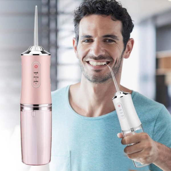 Oral Irrigator Elektrisk Tandrengörare ROSA Pink