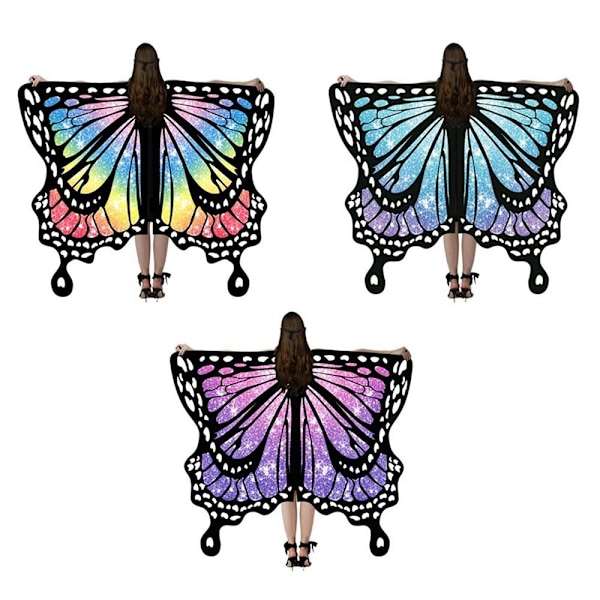 Butterfly Cape Butterfly Wings Sjal MULTICOLOR Multicolor