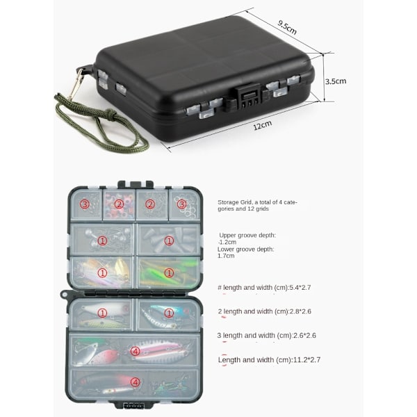 Fiskedragsats Mjukt och hårt set 162ST 162ST 162PCS
