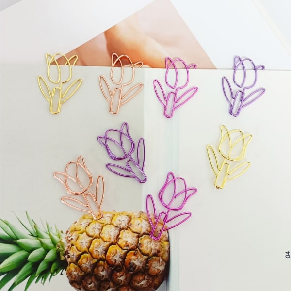 Farget tulipanformet binders Farget binders GULL Gold