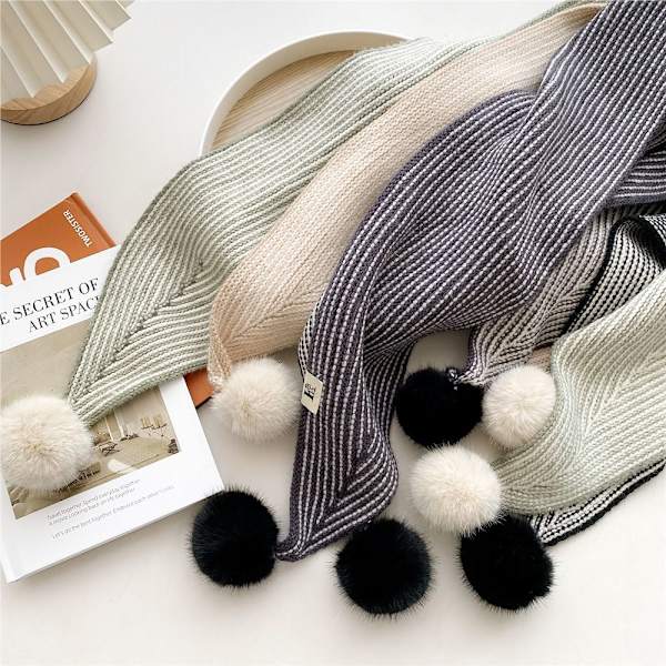 Lämmin kaulasolmio Cashmere huivi BEIGE beige