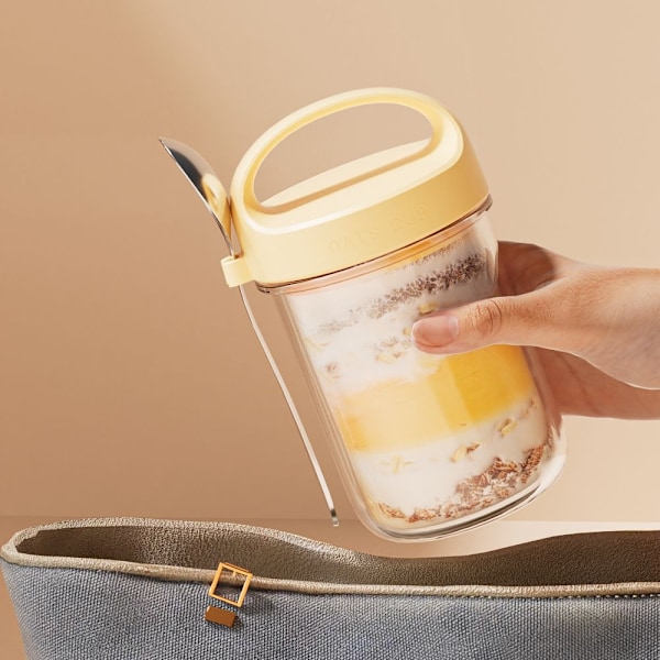 Bærbar morgenmadskop Yoghurtsalatkop BLÅ Blue