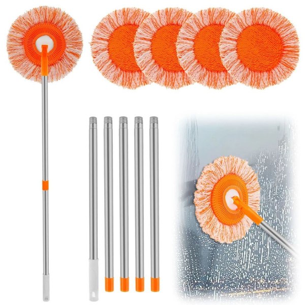 1kpl Set Puhdistusmoppi ORanssi PÄÄ ORANSSIPÄÄ Orange Head
