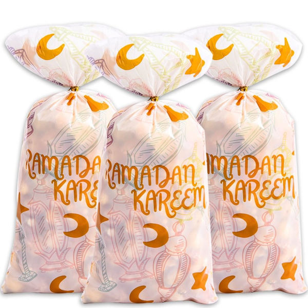 50 kpl Ramadan Kareem lahjapusseja Eid Mubarak makeis- ja keksipusseja