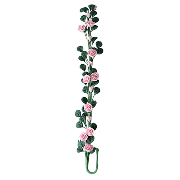 Dockhus Miniatyr Plast Simulering Rose Grillspett GRÖN Green