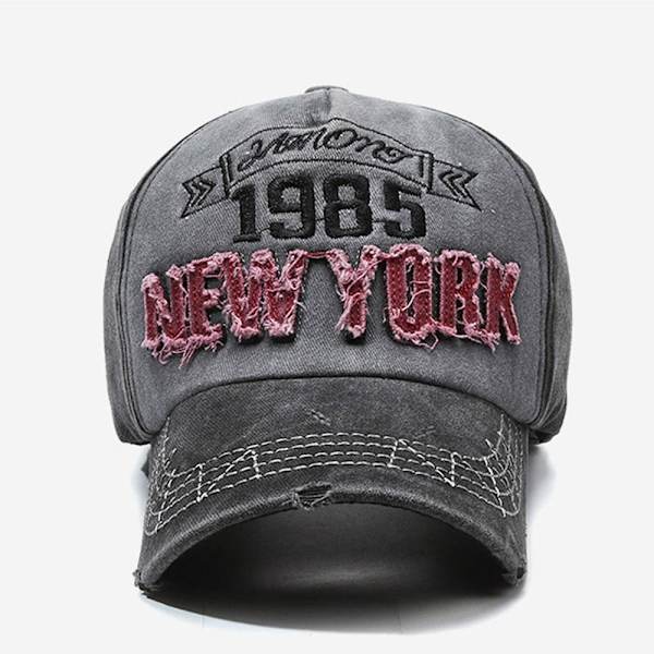 Bokstavsbroderade basebollkepsar Snapback-hattar GRÅ grey