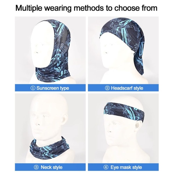 lce Silk Bandana Cool Ansigtstørklæde 10 10 10