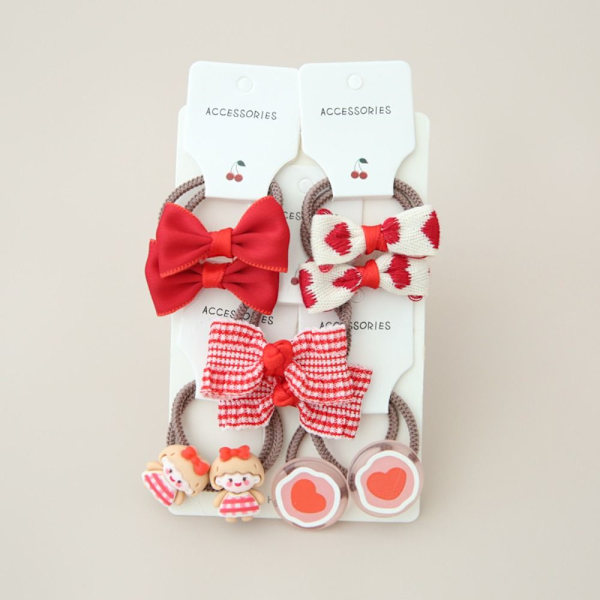 10 stk Elastisk gummibånd Hårbånd Bowknot 3 3 3