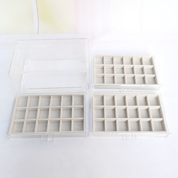 Smykkeopbevaringsæske Ørering Organizer BEIGE Beige