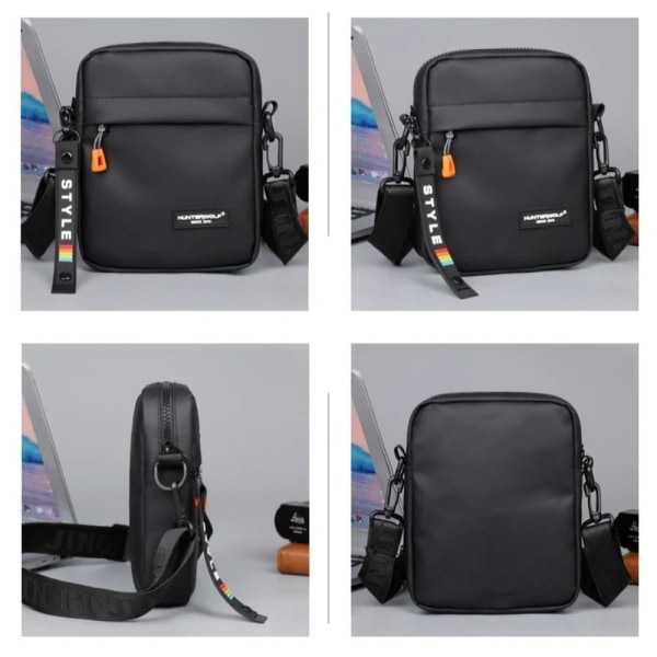 Messenger Sling Laukut Crossbody Pussi MUSTA black