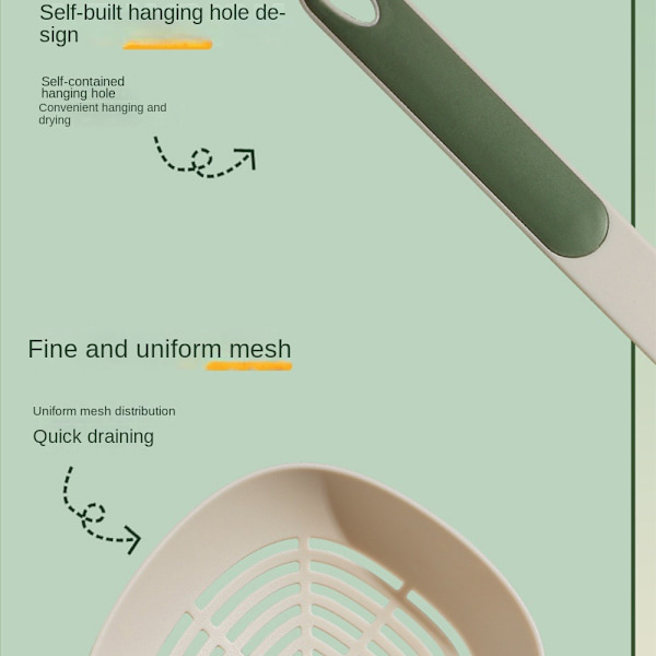 Kökssil Långt handtag Sil Scoop GRÖN green