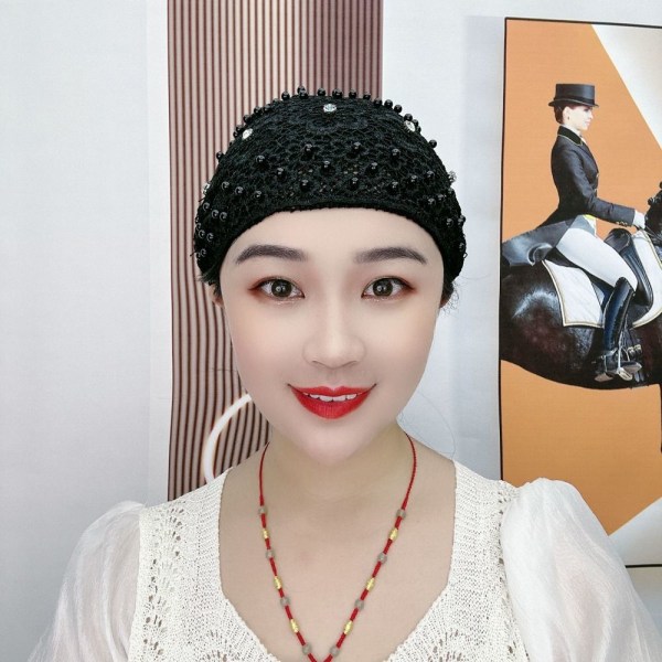 Baotou Hat Muslim Cap NAVY BLUE Navy blue