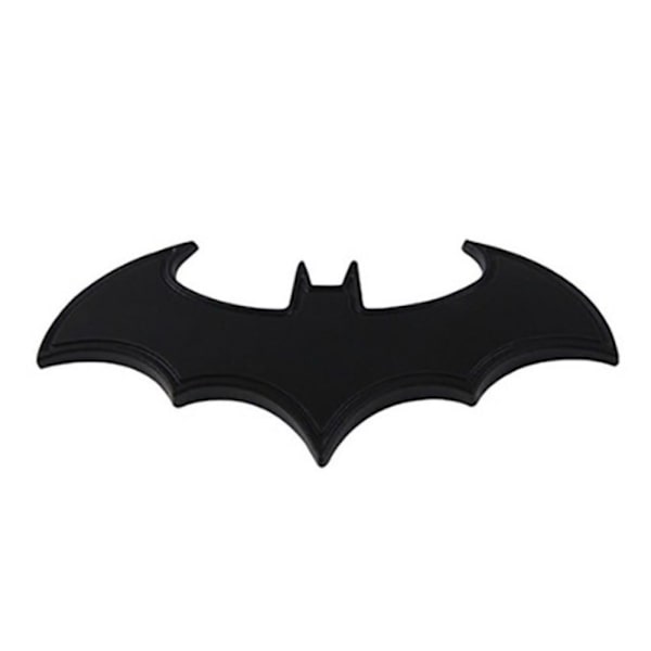 2 stk Bat Car Badge Bat Shape Badge Metal Emblem Sticker SORT black