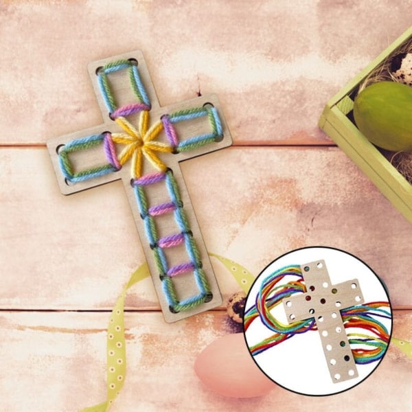 Easter Crosses täydellinen lankakäsityösarja 2 2 2