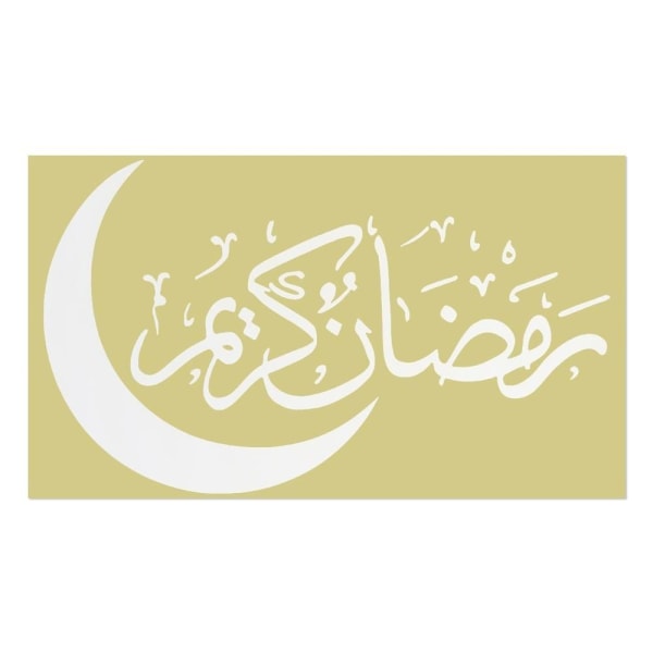 Eid Mubarak seinätarrat Ramadan Decoration SILVER silver