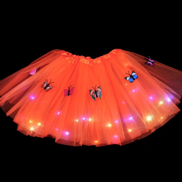 Bubbelkjol LED-kjol ORANGE orange