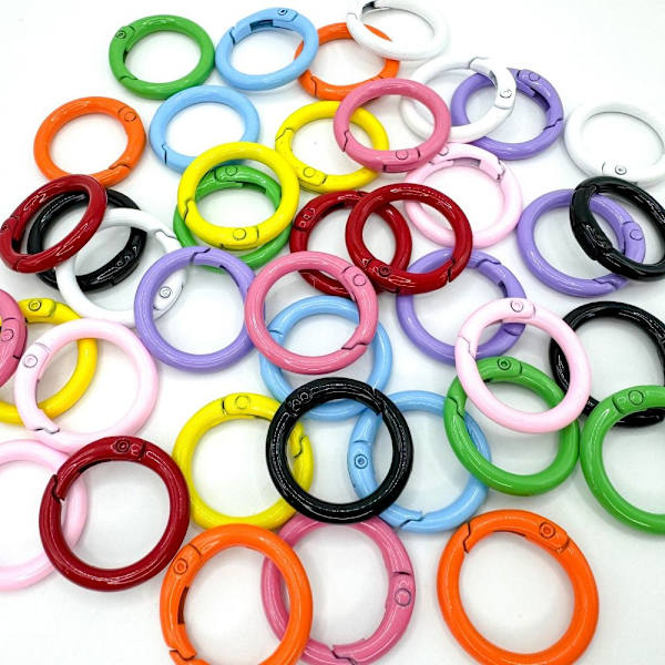 Fjeder O-ringe Runde Fjeder-O-ringe 1 tomme Random Colored