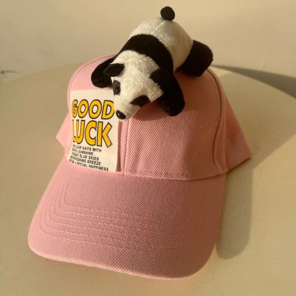 Panda Hat Baseball-hattu PINK ADULT ADULT Pink Adult-Adult