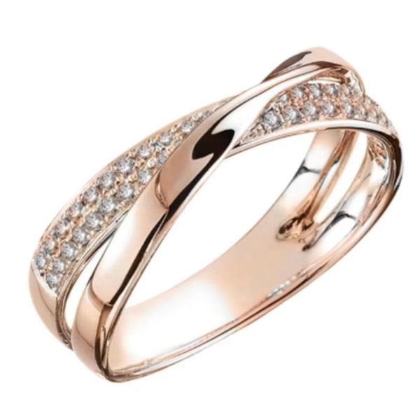 Forever Love Knot Promise Ring Jubileumsförlovningsring ROSE Rose Gold 6