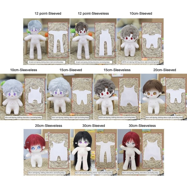 Doll Undercoat Mini Sleep Wear 15cm-HIHATON 15CM-HIHATON 15cm-Sleeveless