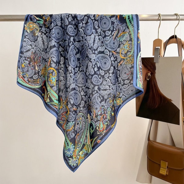 Strandsjal 68X68cm bomullssjal 7 7 7