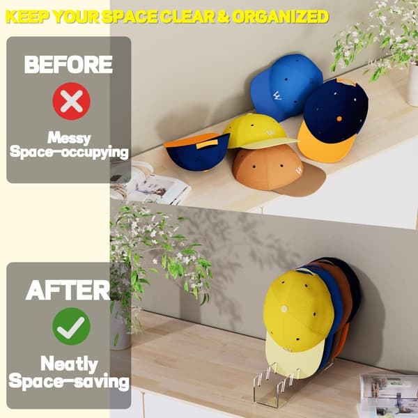 Baseball Caps Display Hat Stand SORT black