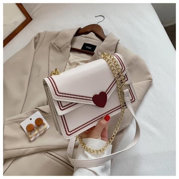 Messengerbag Skulderveske HVIT white