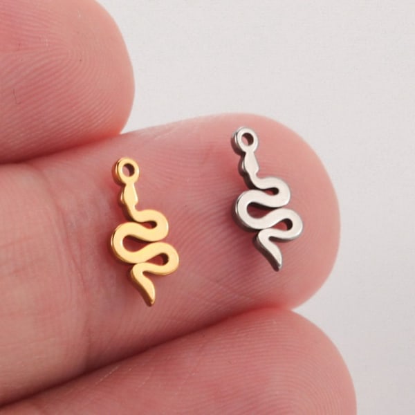 Snake Berlocks Rostfritt stål Berlocker Snake Snake Berlocker dinglar