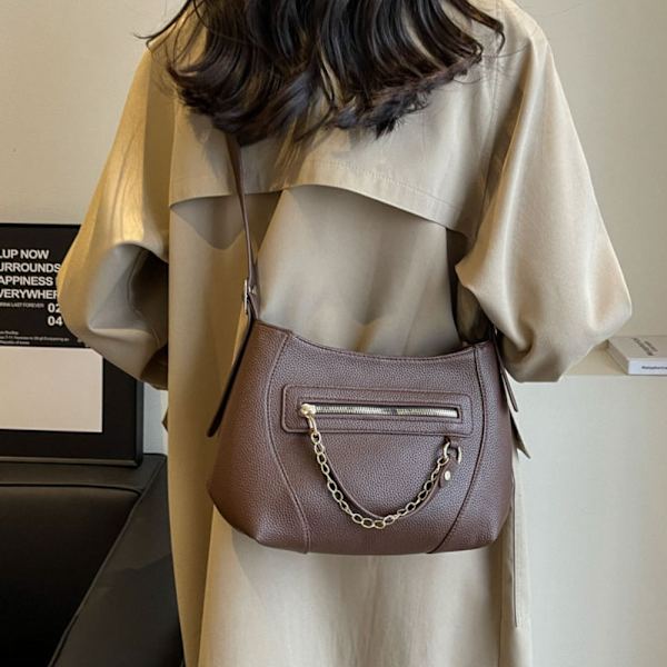 Axelväska Underarmsväska BEIGE Beige