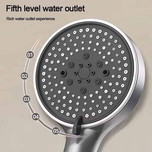 Brusehoved Vandbesparende Sprinkler SØLV silver