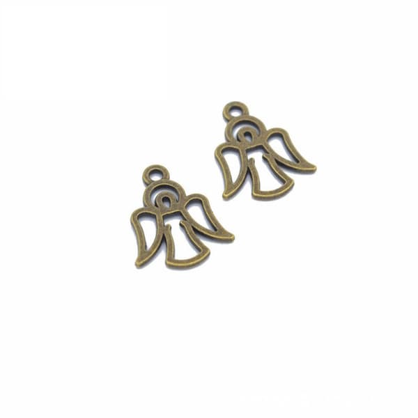 Englefe-charms Antik Sølv Englefe-charms Bulk