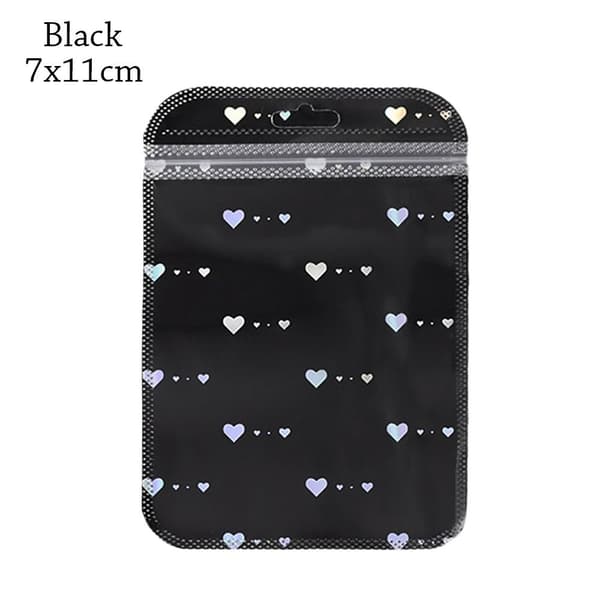 50 stk. Selvforseglende Laserpose SORT 5,5X15CM Black 5.5x15cm