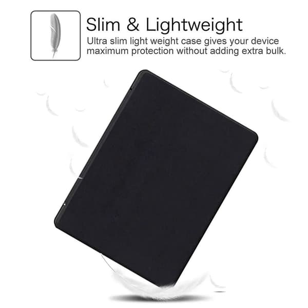6,8 tommer e-læser cover Smart etui SORT Black