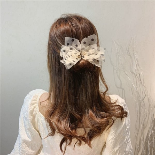 Bowknot Hair Curler Butterfly Hårnål HVIT white