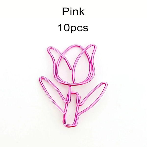 Farget tulipanformet binders Farget binders ROSA Pink