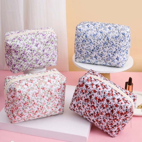 Puffy Quiltad sminkväska Stor reseväska 03 03 03