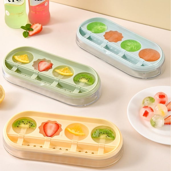 Ice Cube Form Popsicle Form GRØN POPSICLE MODE POPSICLE Form green Popsicle Mold-Popsicle Mold