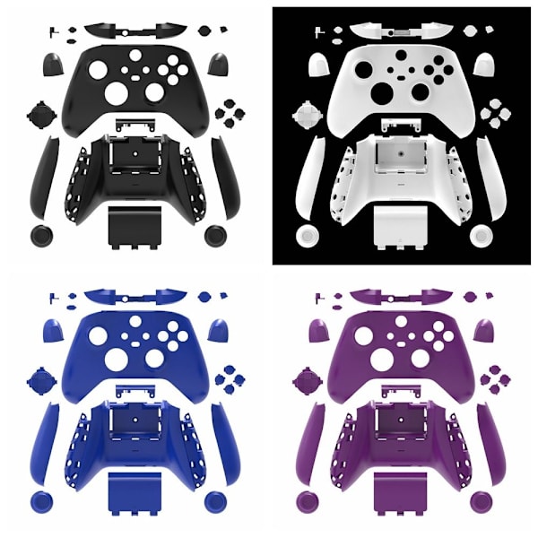 Spilcontroller Skal Gamepad Hus Skal SORT black